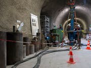 Die Nagra sistiert vorläufig die Informationsreisen zu Entsorgungsanlagen im Ausland. Auf dem Bild ist das Felslabor Mont Terri in der Schweiz zu sehen. (Bild: KEYSTONE/GEORGIOS KEFALAS)