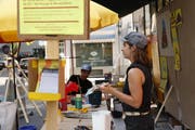 Corinne Odermatt und Miguel Onofre – erstmals auf Tour mit dem «NomadLab». (Bild: Ahmad Alizada)