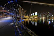 Singapur mit dem Marina Bay Sands, dem ArtScience Museum und der Skyline des Geschäftsdistrikt. (Bild: Getty)