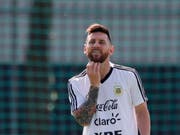 Lionel Messi vor dem WM-Achtelfinal gegen Frankreich (Bild: KEYSTONE/AP/RICARDO MAZALAN)