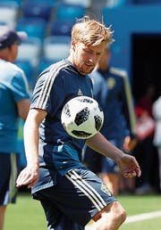 Momentan nur ein halbwegs glücklicher Profi: Emil Forsberg. (Bild: Ritchie B. Tongo/EPA)