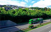 Direkt an der Autobahn: Das Quartier Sonnenberg-Steig in Rorschacherberg. (Bild: Fritz Bichsel)