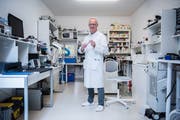 Lutz Freitag hat schon diverse Erfindungen patentiert. (Bild: Dominik Wunderli (Luzern, 23. Mai 2018))
