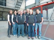 Der Vorstand der Seilbahngenossenschaft Golzern (von links): Margrith Loretz, Edith Gnos, Mirjam Jauch, Toni Furger, Walter Epp, Peter Baumann, Koni Jauch und Erwin Tresch. (Bild: PD)
