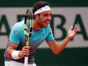 Marco Cecchinato kanns nicht glauben: Er erreicht am French Open die Halbfinals (Bild: KEYSTONE/EPA/YOAN VALAT)
