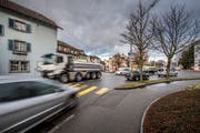Wie im Gebiet Münsterplatz übersteigt der Verkehrslärm in Sursee auf diversen Abschnitten den Grenzwert. (Bild: Pius Amrein, 14. März 2018)