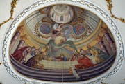 Das Chorfresko in der Steinhauser Pfarrkirche zeigt das letzte Abendmahl. (Bild: Andreas Faessler)