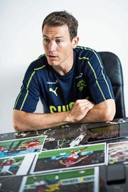 Schweiz-Captain Stephan Lichtsteiner fühlt sich mit 34 noch körperlich fit. «Es geht immer wieder darum, das Limit zu suchen», sagt er. Bild: Gabriele Putzu/Keystone (Lugano, 6. Juni 2018)