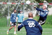 Die Wigoltinger (im Bild Luca Flückiger) empfangen am Champions Cup drei europäische Topteams. (Bild: Mario Gaccioli, Wigoltingen, 5. Mai 2018)