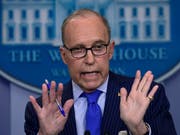 "Multilaterale Organisationen werden nicht die amerikanische Politik bestimmen": Larry Kudlow, Wirtschaftsberater von US-Präsident Donald Trump. (Bild: KEYSTONE/AP/SUSAN WALSH)