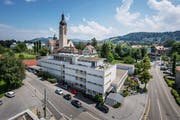 Platznot im Notkerschulhaus: Im Oktober beginnen die Sanierungsarbeiten. (Bild: Michel Canonica)