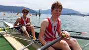 Freuen sich auf die Sarnerseeregatta: Ammon Aenishänslin (links) und Gian Luca Egli. (Bild: PD)