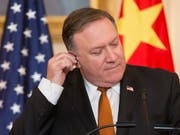 Muss sich mit Gehörproblemen seiner Mitarbeiter befassen: US-Aussenminister Mike Pompeo. (Bild: KEYSTONE/EPA/MICHAEL REYNOLDS)