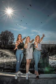 Hochkarätiges Trio (von links): Sandra Garibay, Paciane Bo Studer und Nicole Strässle. (Bild: Pius Amrein (Luzern, 25. 5. 2018))
