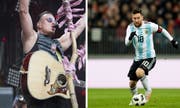 Gabalier statt Messi im Kybunpark: Der österreichische Volks-Rock'n'Roller verhindert den Auftritt des argentinischen Ballzauberers im St.Galler Stadion. (Urs Bucher/Keystone)