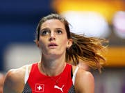 Lea Sprunger konnte sich in Oslo im Vergleich zum Saisonauftakt in Rom deutlich steigern (Bild: KEYSTONE/EPA/FACUNDO ARRIZABALAGA)