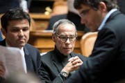 Alexander Tschäppät (Mitte) erlag 66jährige einem Krebsleiden. (Bild: Keystone)
