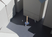 So soll der Brunnen auf dem Kornmarkt dereinst aussehen. (Bild: Visualisierung: PD/Adriaan Westenbrink)