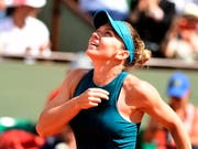 Das Warten auf den erlösenden Sieg: Simona Halep will heute in ihrem vierten Grand-Slam-Final erstmals gewinnen (Bild: KEYSTONE/EPA/CAROLINE BLUMBERG)