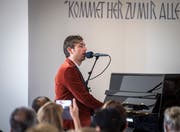 David Lang konzertierte in der Dorfkirche. (Bild: Reto Martin)