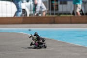 Schon bei den Trainings ging es ordentlich zur Sache. (Bild: Roger Zbinden (Baar, 30. Juni 2018))