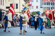 Umzug anlässlich der Schlachtfeier Sempach. (Bild: Philipp Schmidli, 1. Juli 2018)