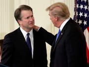 US-Präsident Donald Trump wünscht sich den konservativen Richter Brett Kavanaugh als neuestes Mitglied für den Obersten Gerichtshof der USA. (Bild: KEYSTONE/AP/EVAN VUCCI)
