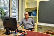 Peter Rudolf unterrichtete während 38 Jahren im Schulhaus Wier I, das bald abgerissen wird und einem Neubau weicht. (Bild: Sabine Schmid)