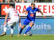 Daniel Follonier im letzten August bei einem Spiel gegen seinen Ex-Klub Sion (Bild: KEYSTONE/JEAN-CHRISTOPHE BOTT)