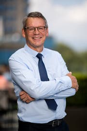 Der neue OK-Präsident Kari Vogler anlässlich der Medienkonferenz zum Spitzenleichtathletik-Meeting Luzern. (Bild: Philipp Schmidli (Bürgenstock, 7. Juli 2018))