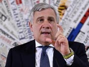«Menschenschmuggler sind Terroristen»: EU-Parlamentspräsident Antonio Tajani will deshalb eine Schwarze Liste einführen. (Bild: KEYSTONE/EPA ANSA/LUIGI MISTRULLI)