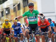 Peter Sagan darf auch in Quimper jubeln (Bild: KEYSTONE/AP/CHRISTOPHE ENA)