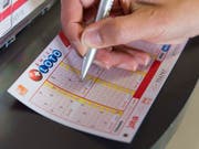 Der Lotto-Jackpot ist geleert: Ein Mitspielender gewann 19,5 Millionen Franken. (Bild: KEYSTONE/THOMAS DELLEY)