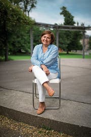 Maricruz Peñaloza im St. Galler Stadtpark, wo im August elf Performances stattfinden. (Bild: Benjamin Manser)