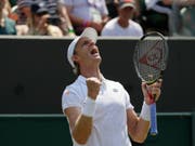 Erstmals in einem Wimbledon-Viertelfinal: der Südafrikaner Kevin Anderson (Bild: KEYSTONE/AP/KIRSTY WIGGLESWORTH)
