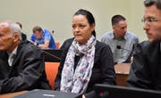 Beate Zschäpe während des Prozesses. (Bild: EPA/Joerg Koch, München, 3. Juli 2017)