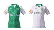 Links: Heimdress. Rechts: Auswärtsdress. (Bild: FCSG)