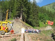 Die neue Erschliessungsstrasse wird an der Eröffnung vorgestellt. (Bild: PD)