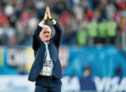 Frankreichs erfolgreicher Nationalcoach Didier Deschamps nach dem Sieg im Halbfinal gegen Belgien. (Bild: Martin Meissner/AP)