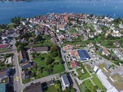 Das Unterseestädtchen Steckborn aus der Vogelperspektive betrachtet. (Bild: Olaf Kühne)