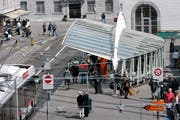 Bei einer Haltestellen-Verschiebung würde der «Calatrava» seine Funktion verlieren. (Bild: Urs Jaudas - 2. Mai 2009).
