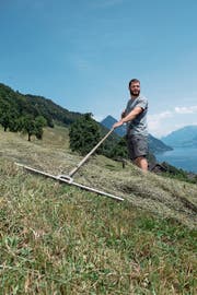 Während seiner Zweitlehre Vater von zwei Söhnen geworden: Landwirt Martin Zimmermann (27).