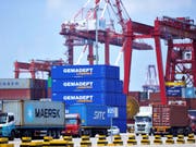 Trotz des Handelsstreits ist der Warenexport von China in die USA stark gestiegen. (Bild: KEYSTONE/AP CHINATOPIX)
