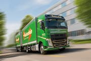 Die Holenstein AG Transporte/Logistik ist heute mit umweltfreundlichen EURO-6 Lastwagen unterwegs. (Bild: PD)