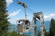 Die Seilbahn ist seit 1995 die einzige Verbindung von der Buggialp ins Tal. (Bild: Christof Hirtler (Sisikon, 21. Juni 2018))