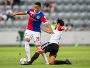Noah Okafor stand mit dem FC Basel gegen Feyenoord Rotterdam auf verlorenem Posten (Bild: KEYSTONE/PATRICK HUERLIMANN)