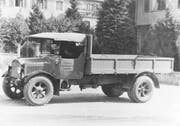 Im Jahre 1925 hat das Unternehmen den ersten Saurer-Lastwagen angeschafft. (Bild: PD)