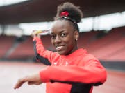 Yasmin Giger lief bei der U20-WM über 400 m Hürden als Dritte ins Ziel (Bild: KEYSTONE/ENNIO LEANZA)