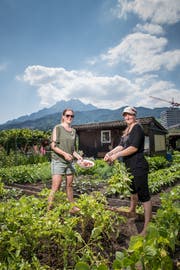 Rahel Eisenhut (links) und Fabienne Tobler. (Bild: Roger Grütter (Luzern, 9. Juli 2018))