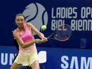In Wimbledon nicht zu stoppen: die Schaffhauser Juniorin Leonie Küng. (Bild: KEYSTONE/PETER KLAUNZER)
